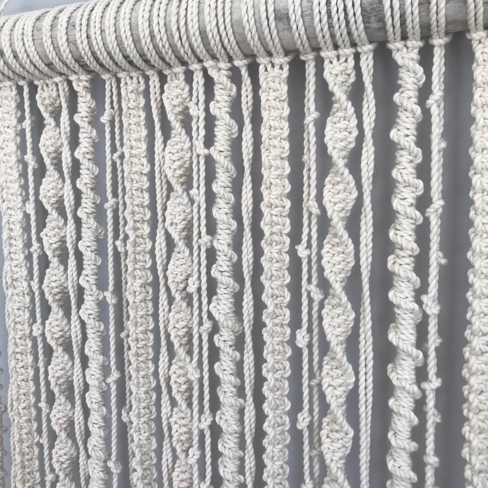 Large Macrame Wall Hanging - Picture 2 of 2